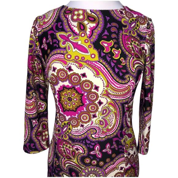 Jude Connally Haley Paisley Shift Dress Small EUC - Picture 4 of 6